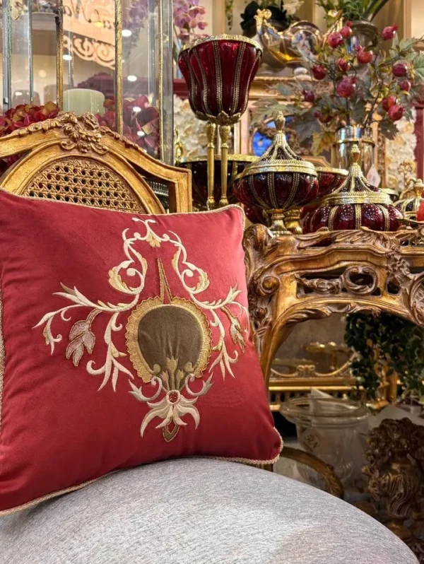 کاور کوسن مدل الماس - زرشکی - تی بی جی هوم TBG Home