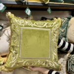 کاور کوسن مدل قاب ابریشمی - زیتونی - تی بی جی هوم TBG Home