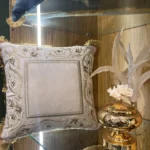 کاور کوسن مدل قاب ابریشمی - کرم شیری - تی بی جی هوم TBG Home