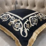 کاور کوسن مدل قاب ابریشمی - مشکی - تی بی جی هوم TBG Home