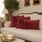کاور کوسن مدل قاب باریک - زرشکی - تی بی جی هوم TBG Home
