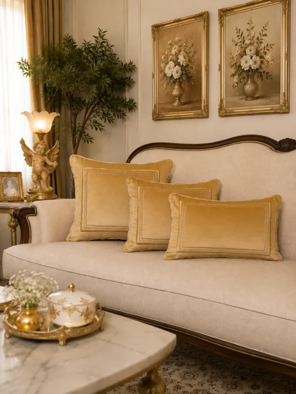 کاور کوسن مدل قاب باریک - آجری- تی بی جی هوم TBG Home