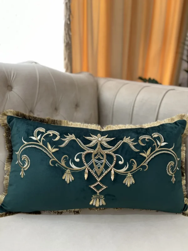 کاور کوسن مدل قصر پلاس - سبز - تی بی جی هوم TBG Home