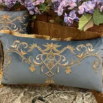 کاور کوسن مدل قصر پلاس - آبی درباری - تی بی جی هوم TBG Home