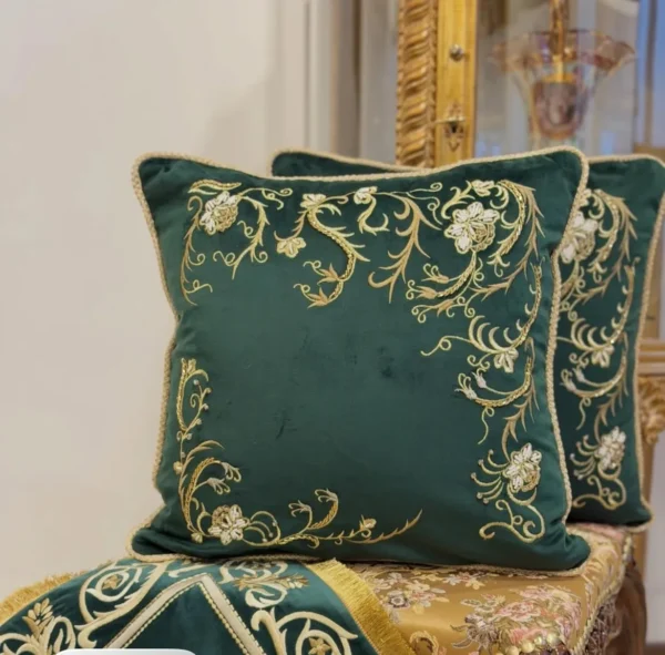 کاور کوسن مدل گلبرگ - سبز - تی بی جی هوم TBG Home