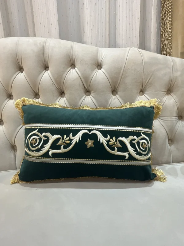 کاور کوسن مدل نوار مستطیلی - سبز - تی بی جی هوم TBG Home