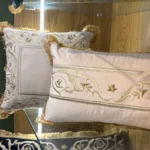 کاور کوسن مدل نوار مستطیلی - کرم شیری - تی بی جی هوم TBG Home