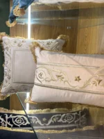 کاور کوسن مدل نوار مستطیلی - کرم شیری - تی بی جی هوم TBG Home