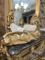 جا دستمال کاغذی مدل نگین - آجری - تی بی جی هوم TBG Home