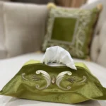 جا دستمال کاغذی مدل نگین - زیتونی - تی بی جی هوم TBG Home